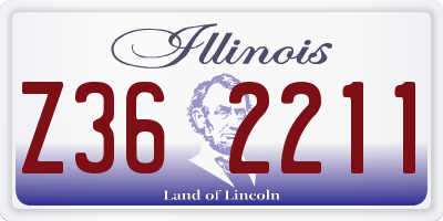 IL license plate Z362211