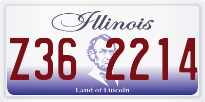 IL license plate Z362214