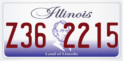 IL license plate Z362215