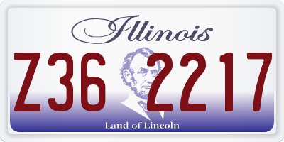 IL license plate Z362217