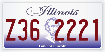 IL license plate Z362221