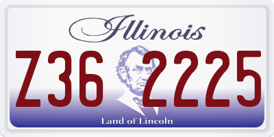 IL license plate Z362225