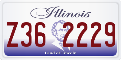 IL license plate Z362229