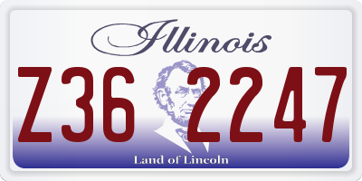 IL license plate Z362247