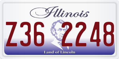IL license plate Z362248