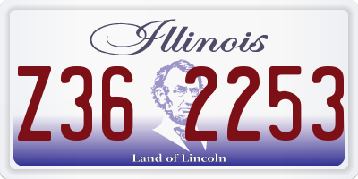 IL license plate Z362253