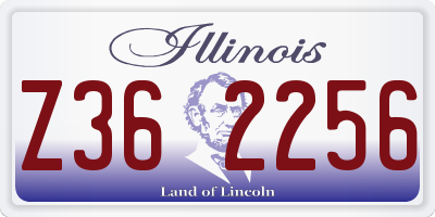 IL license plate Z362256
