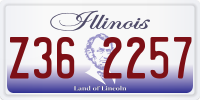 IL license plate Z362257