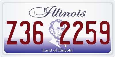 IL license plate Z362259