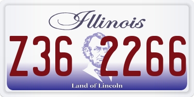IL license plate Z362266