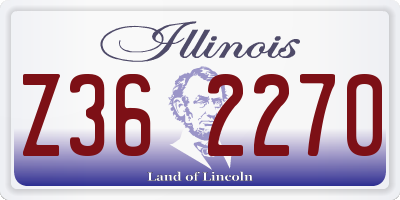 IL license plate Z362270