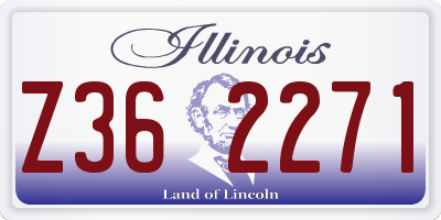 IL license plate Z362271