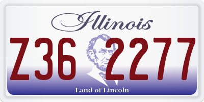 IL license plate Z362277
