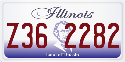IL license plate Z362282