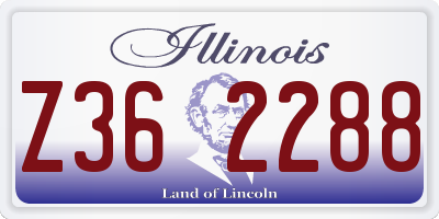 IL license plate Z362288