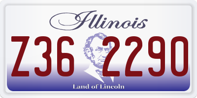 IL license plate Z362290