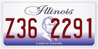 IL license plate Z362291
