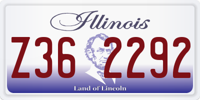 IL license plate Z362292