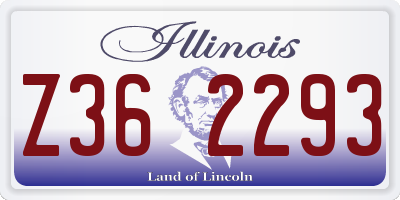 IL license plate Z362293