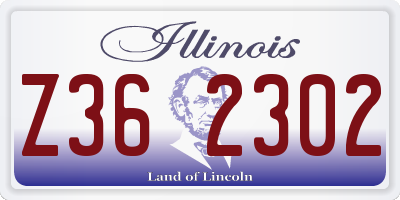 IL license plate Z362302
