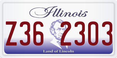 IL license plate Z362303