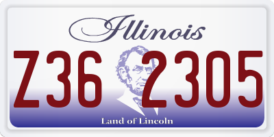 IL license plate Z362305