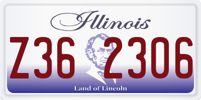 IL license plate Z362306