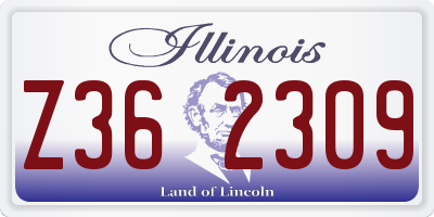 IL license plate Z362309