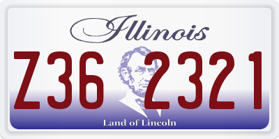 IL license plate Z362321
