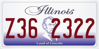 IL license plate Z362322