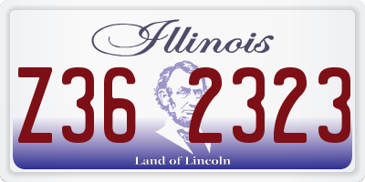 IL license plate Z362323