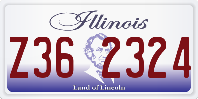 IL license plate Z362324
