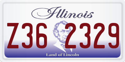 IL license plate Z362329