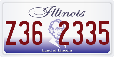 IL license plate Z362335