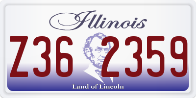 IL license plate Z362359