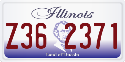 IL license plate Z362371