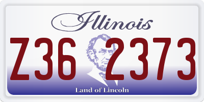 IL license plate Z362373