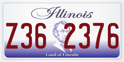 IL license plate Z362376