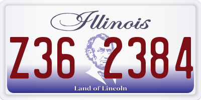 IL license plate Z362384