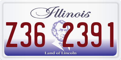 IL license plate Z362391