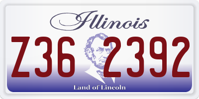 IL license plate Z362392