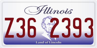 IL license plate Z362393
