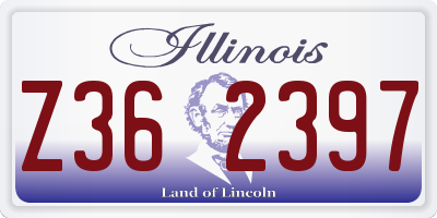 IL license plate Z362397