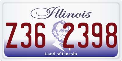 IL license plate Z362398