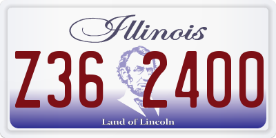 IL license plate Z362400