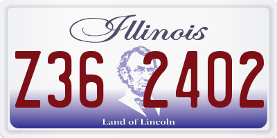 IL license plate Z362402