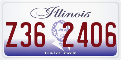 IL license plate Z362406