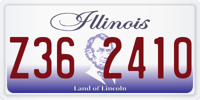 IL license plate Z362410