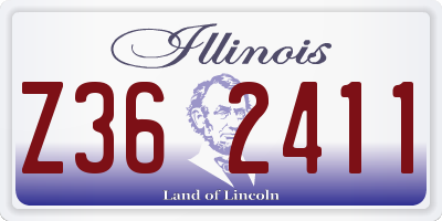 IL license plate Z362411