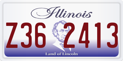 IL license plate Z362413